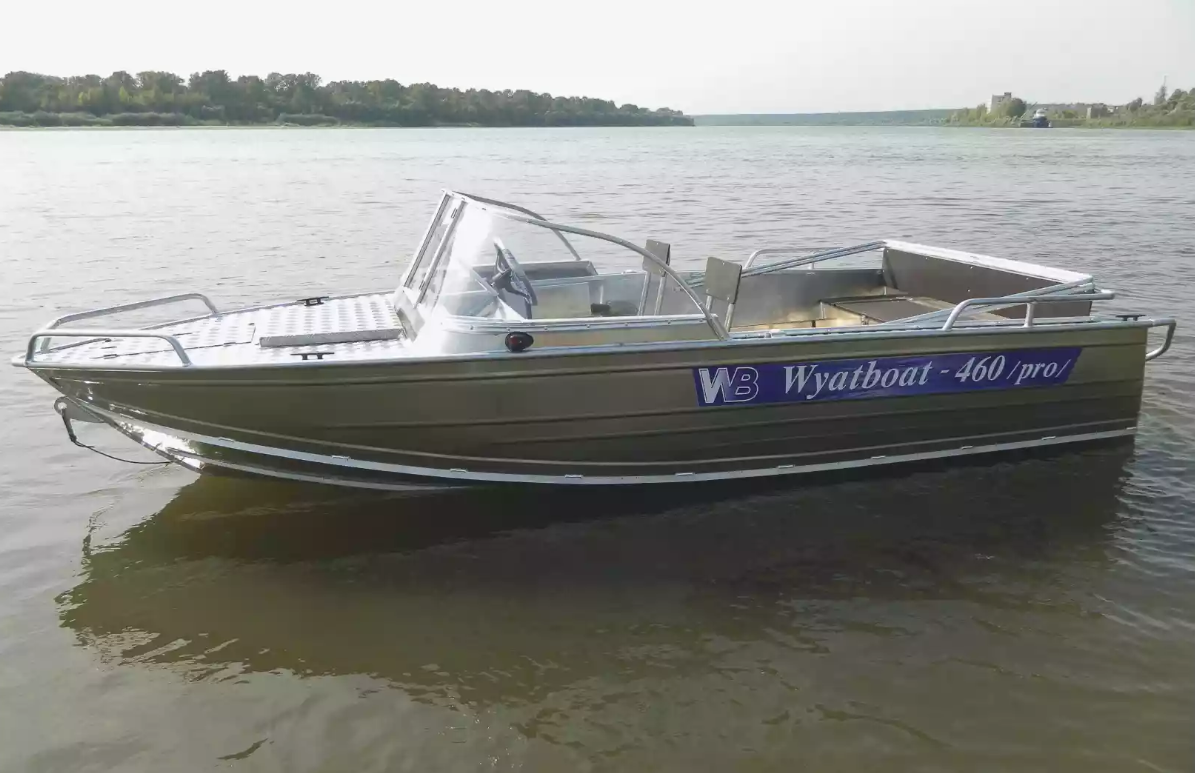 Алюминиевый катер Wyatboat-460 T Pro в Боровичах Алюминиевый катер Wyatboat-460 T Pro в Боровичах