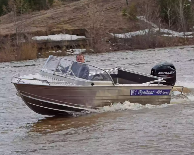 Алюминиевый катер Wyatboat-460 T Pro в Боровичах Алюминиевый катер Wyatboat-460 T Pro в Боровичах
