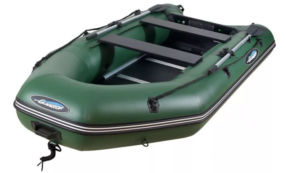 МОТОРНО-ГРЕБНАЯ ЛОДКА ПВХ GLADIATOR А 340 ТК С ФАНЕРНЫМ ПОЛОМ в Боровичах