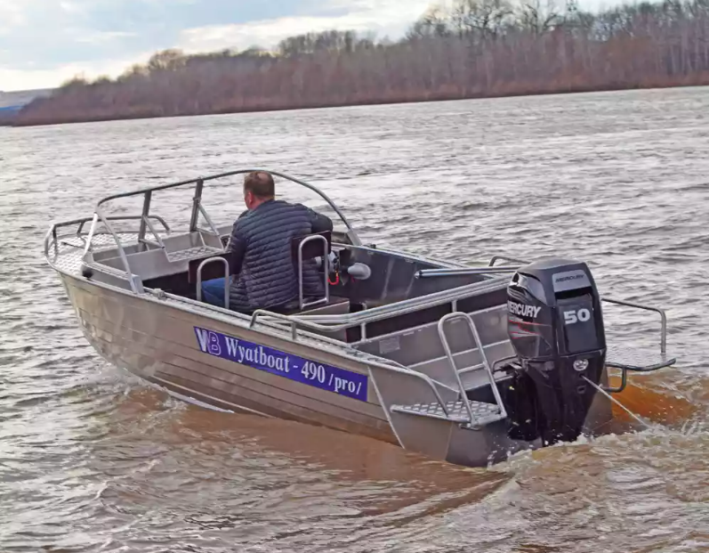 Алюминиевый катер Wyatboat-460 T Pro в Боровичах Алюминиевый катер Wyatboat-460 T Pro в Боровичах