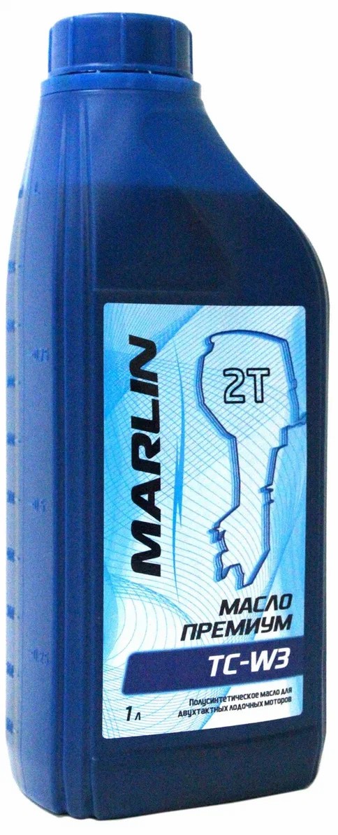 МАСЛО ПОЛУСИНТЕТИЧЕСКОЕ MARLIN ПРЕМИУМ 2Т, TC-W3, 1 ЛИТР в Боровичах