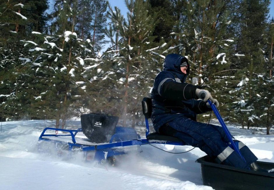 Мотобуксировщик толкач Альбатрос-XL8 с модулем. Без фары, склизы в Боровичах