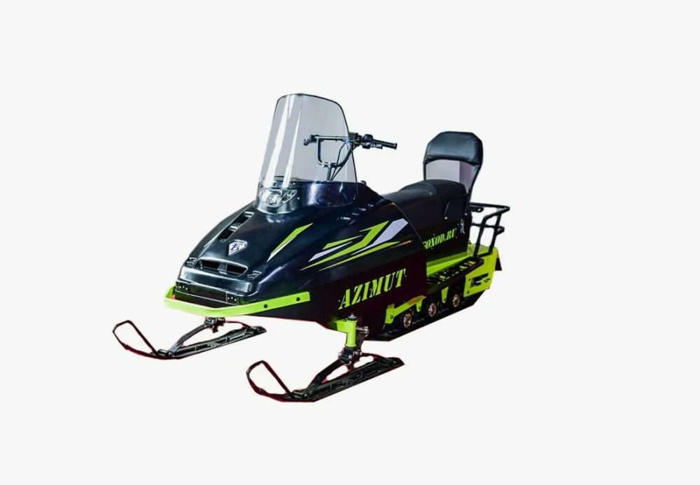 Миниснегоход Бурлак Азимут 20 л.с. , эл.запуск, реверс, тормоз гидравл, капот черный в Боровичах