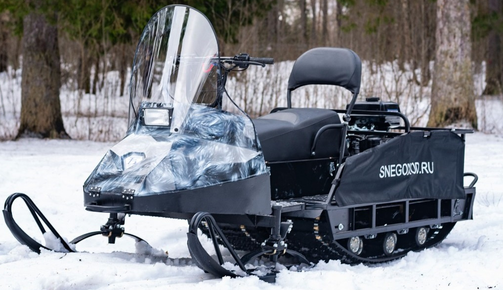 Миниснегоход Бурлак Егерь Экспедитор 15 л.с. , реверс, тормоз, капот белый в Боровичах