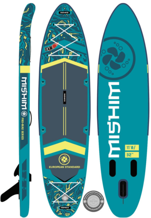 SUP (САП) Доска MISHIMO PRO-MAX Light Teal 11,6’ (355см) в Боровичах