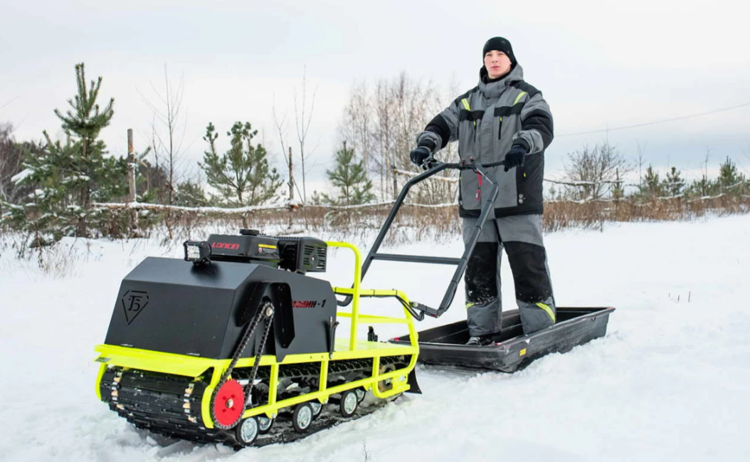 Мотобуксировщик Бурлак ХОЗЯИН-1 (капот металл) в Боровичах