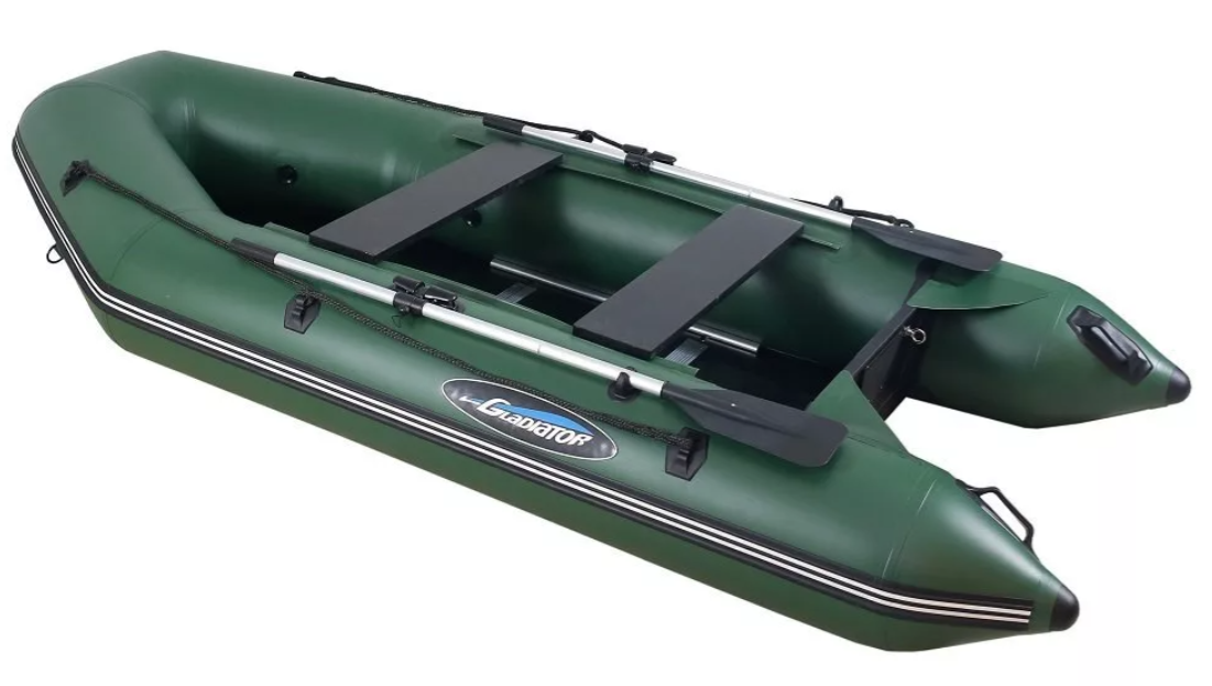 МОТОРНО-ГРЕБНАЯ ЛОДКА ПВХ GLADIATOR А 340 ТК С ФАНЕРНЫМ ПОЛОМ в Боровичах