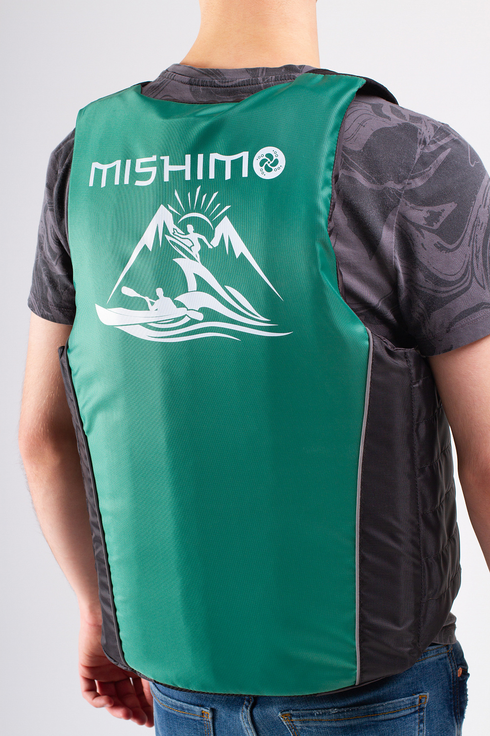 Жилет спасательный MISHIMO PRO Премиум качества Черно-зеленый в Боровичах