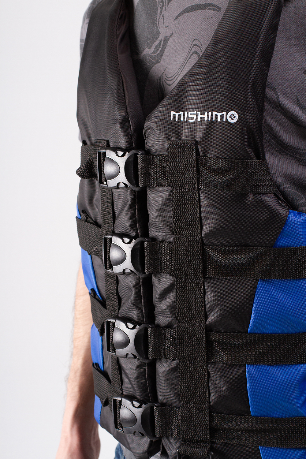 Жилет спасательный MISHIMO PRO Премиум качества Черно-синий в Боровичах